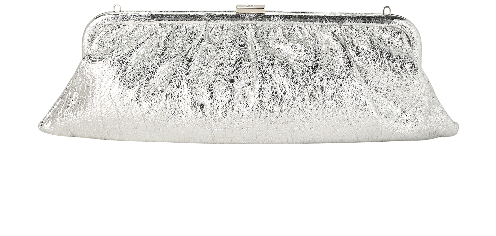 XL Cloud Clutch, &pound;350, Handbags, Silver, Leather, Back view